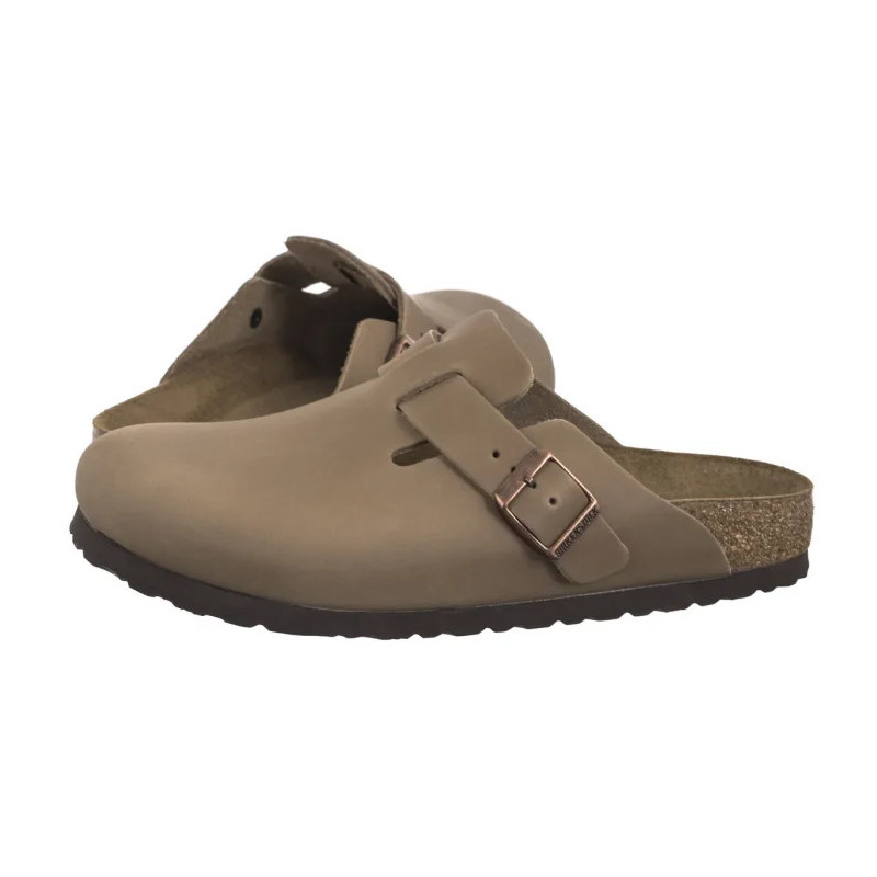 Birkenstock Boston BS  Soft Footbed Tabacco Brown 1019484 (BK288-a) Moteriški batai/šlepetės