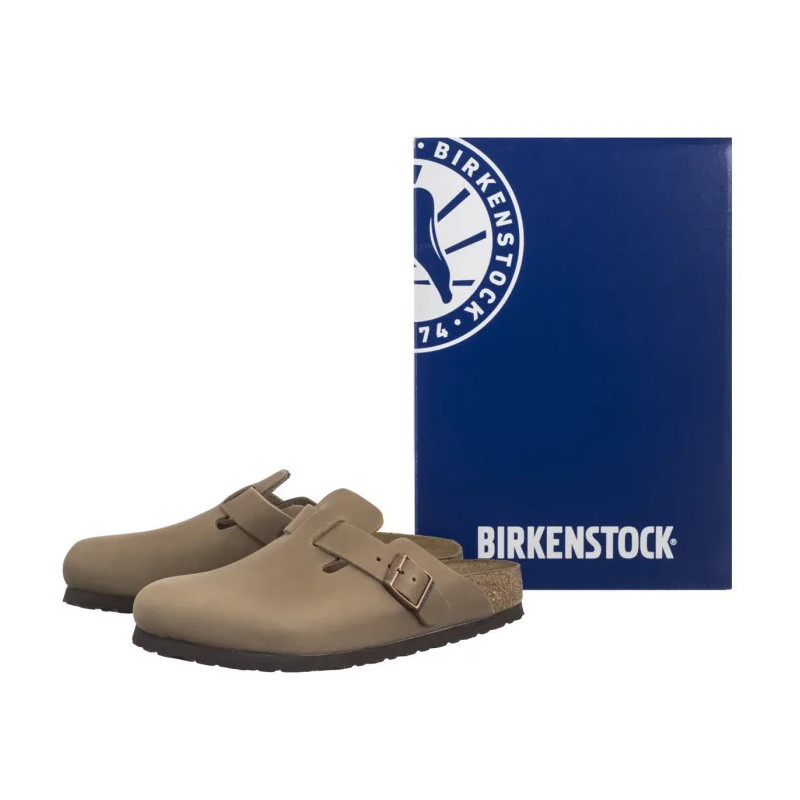 Birkenstock Boston BS  Soft Footbed Tabacco Brown 1019484 (BK288-a) Women's Shoes/Flip Flops