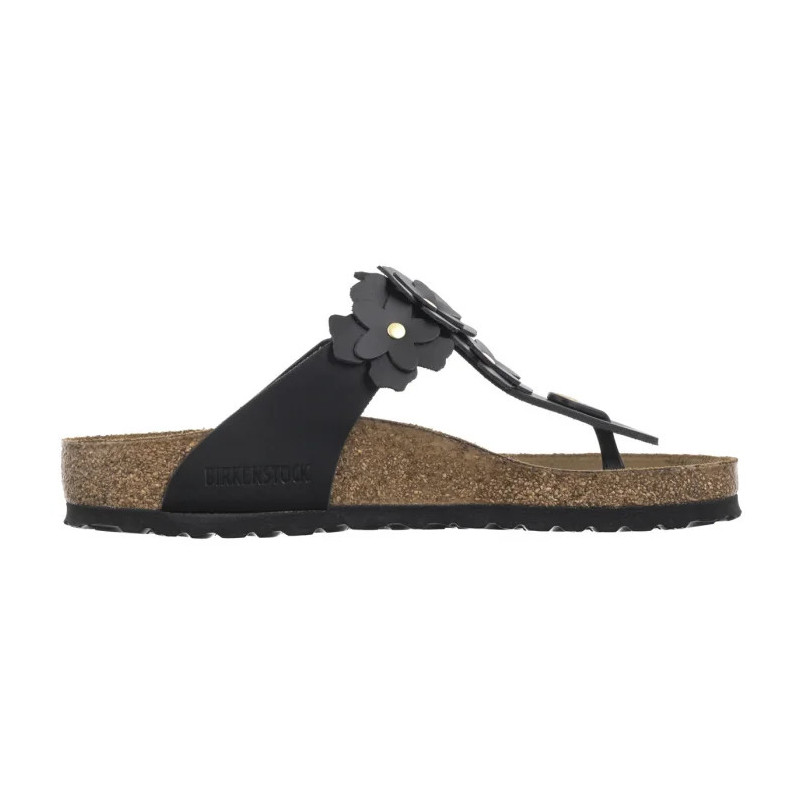 Birkenstock Gizeh Flower Embellishment Black 1026693 (BK294-a) apavi