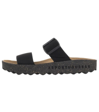 Asportuguesas Coly L Eco Sued Black P018225000 (AP15-a) Sieviešu apavi/Flip Flops