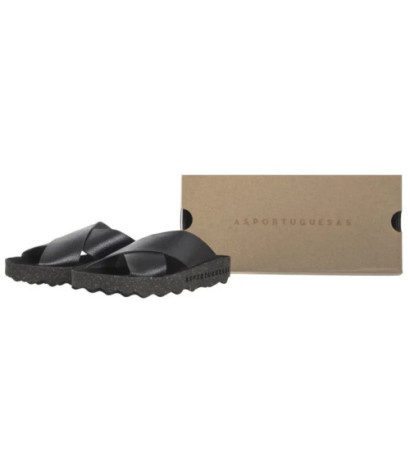 Asportuguesas Cross L Eco Leat Black P018276000 (AP16-a) Sieviešu apavi/Flip Flops