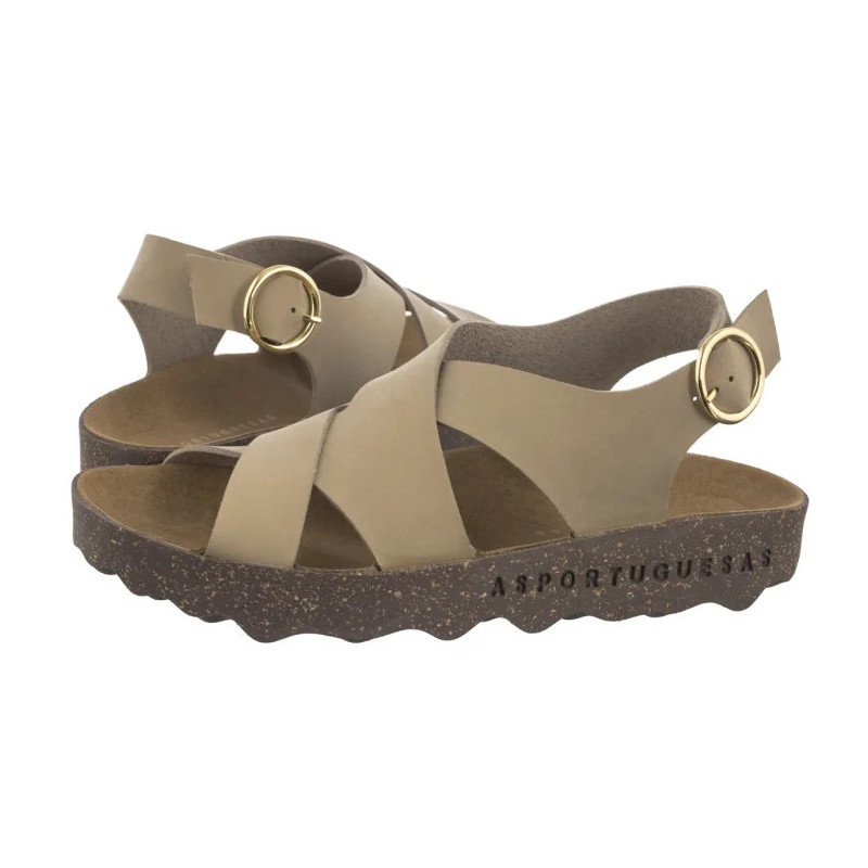 Asportuguesas Cusk L Eco Nubu Beige P018278001 (AP17-a) sandalai