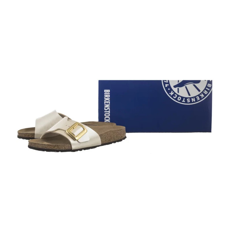 Birkenstock Catalina Cushion Buckle Graceful Pearl White 1029393 (BK289-b) Sieviešu apavi/Flip Flops