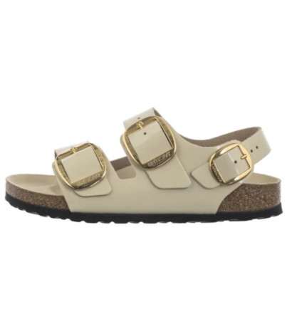 Birkenstock Milano Big Buckle High-Shine Ecru 1025395 (BK287-b) sandals