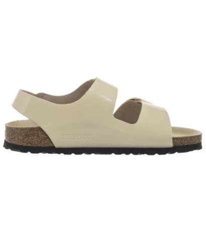 Birkenstock Milano Big Buckle High-Shine Ecru 1025395 (BK287-b) sandalai