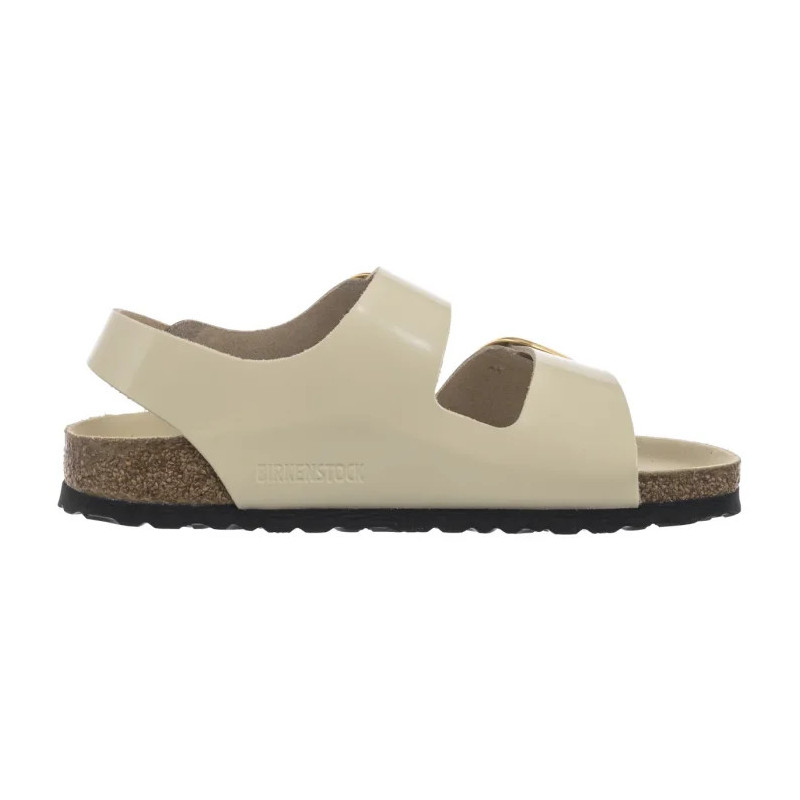 Birkenstock Milano Big Buckle High-Shine Ecru 1025395 (BK287-b) sandalai