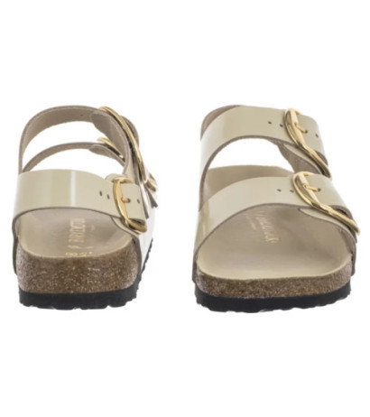 Birkenstock Milano Big Buckle High-Shine Ecru 1025395 (BK287-b) sandalai