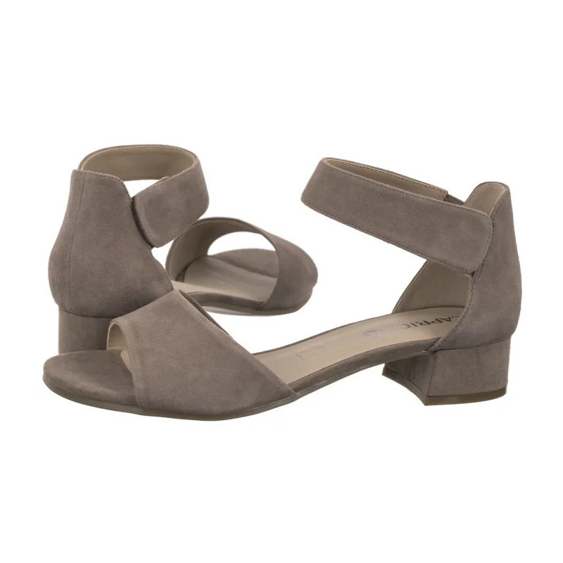 Caprice Szare 9-28212-42 338 Mud Suede (CP436-a) bateliai