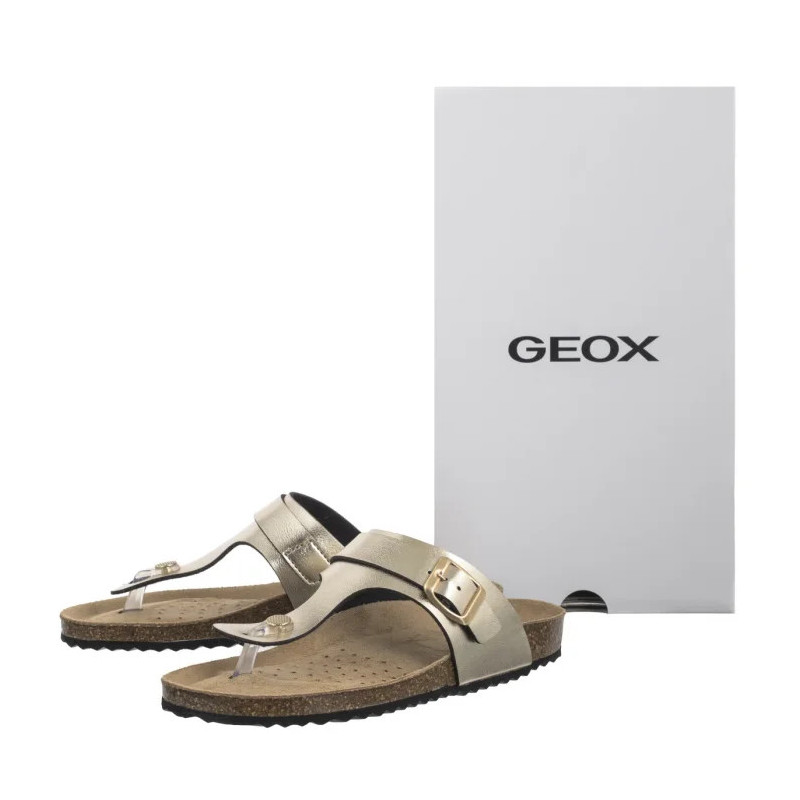 Geox D Brionia K Lt Gold D35LSK 000BN C2012 (GE223-a) flip flops