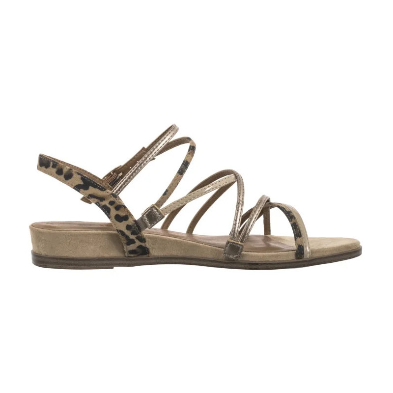 Tamaris Beżowe 1-28103-42 445 Tan Comb (TM528-a) sandals