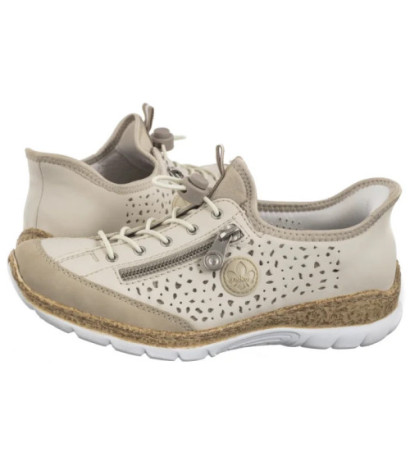 Rieker Beżowe N42V3-60 Beige (RI248-a) shoes