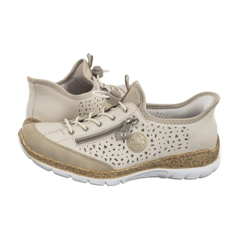 Rieker Beżowe N42V3-60 Beige (RI248-a) shoes