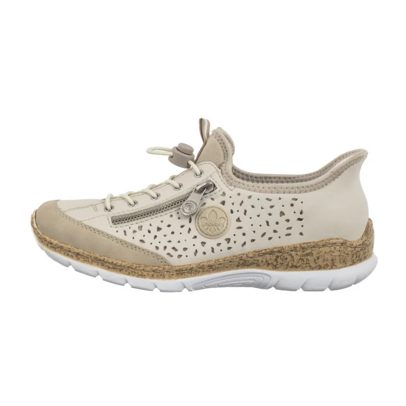 Rieker Beżowe N42V3-60 Beige (RI248-a) shoes