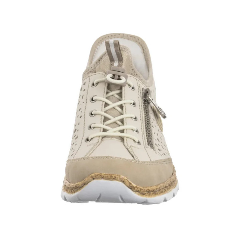 Rieker Beżowe N42V3-60 Beige (RI248-a) shoes