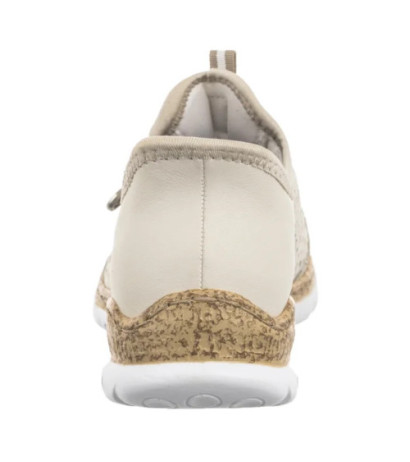 Rieker Beżowe N42V3-60 Beige (RI248-a) shoes