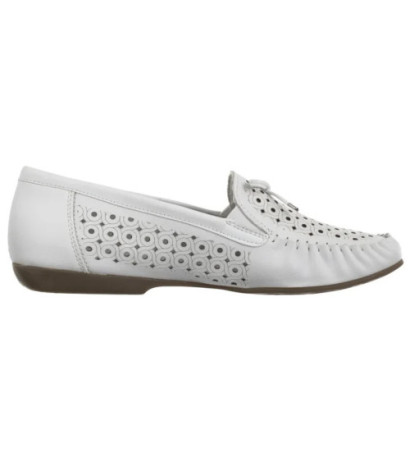 Rieker Białe Ażurowe L6352-80 White (RI249-a) kingad