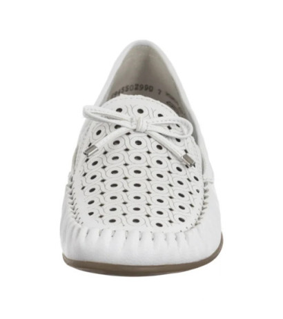 Rieker Białe Ażurowe L6352-80 White (RI249-a) batai