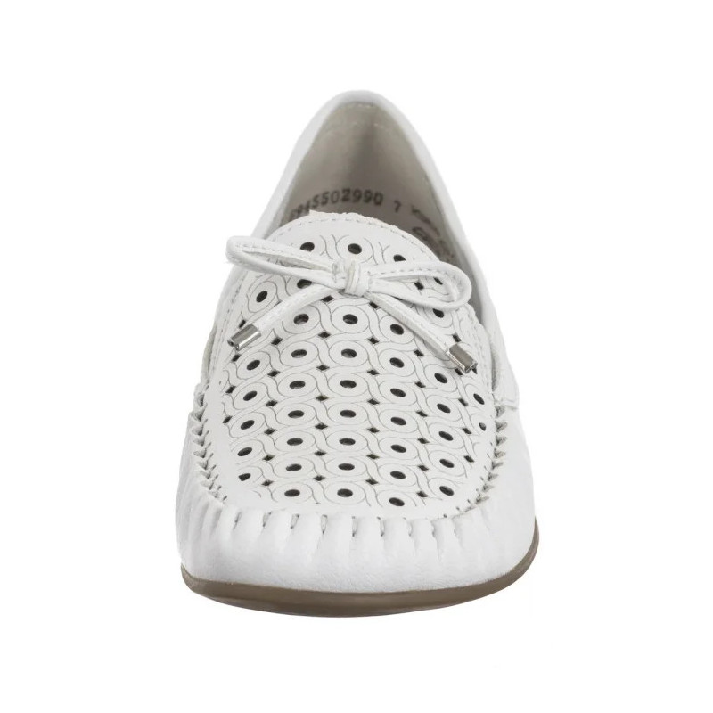 Rieker Białe Ażurowe L6352-80 White (RI249-a) shoes