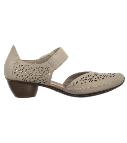 Rieker Beżowe 43750-62 Beige (RI250-a) shoes