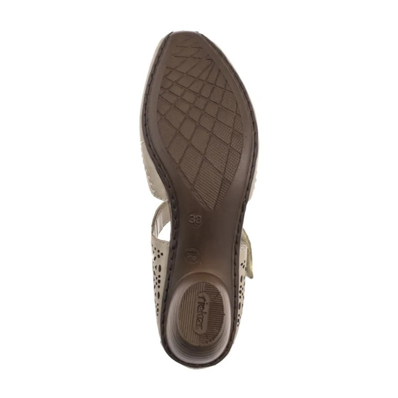 Rieker Beżowe 43750-62 Beige (RI250-a) kurpes