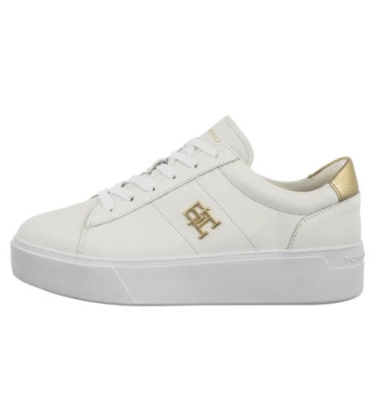 Tommy Hilfiger Platform Court Sneaker Metallics White FW0FW08648 YBS (TH1313-a) kingad