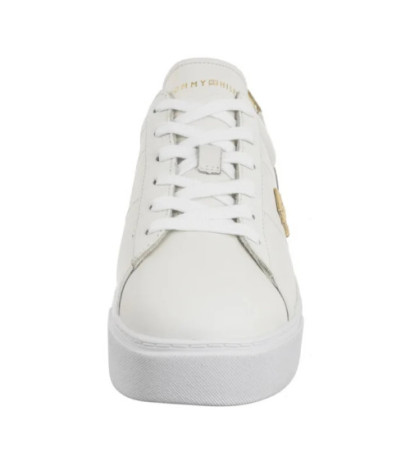 Tommy Hilfiger Platform Court Sneaker Metallics White FW0FW08648 YBS (TH1313-a) kingad