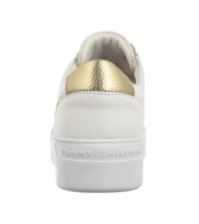 Tommy Hilfiger Platform Court Sneaker Metallics White FW0FW08648 YBS (TH1313-a) kingad