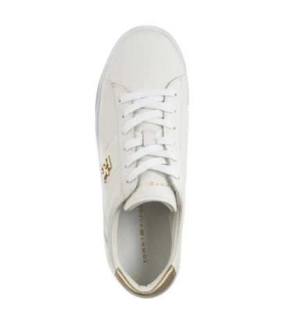 Tommy Hilfiger Platform Court Sneaker Metallics White FW0FW08648 YBS (TH1313-a) kingad