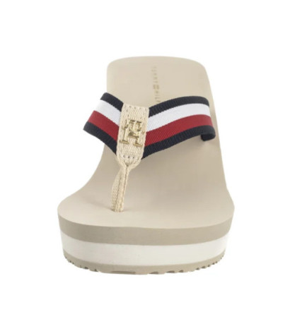 Tommy Hilfiger TH Corporate Wedge Beach Sandal Muslin FW0FW08520 ACJ (TH1314-a) kurpes