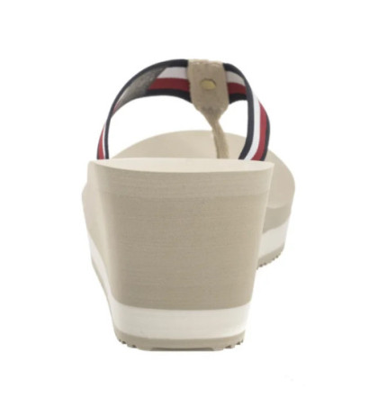 Tommy Hilfiger TH Corporate Wedge Beach Sandal Muslin FW0FW08520 ACJ (TH1314-a) batai