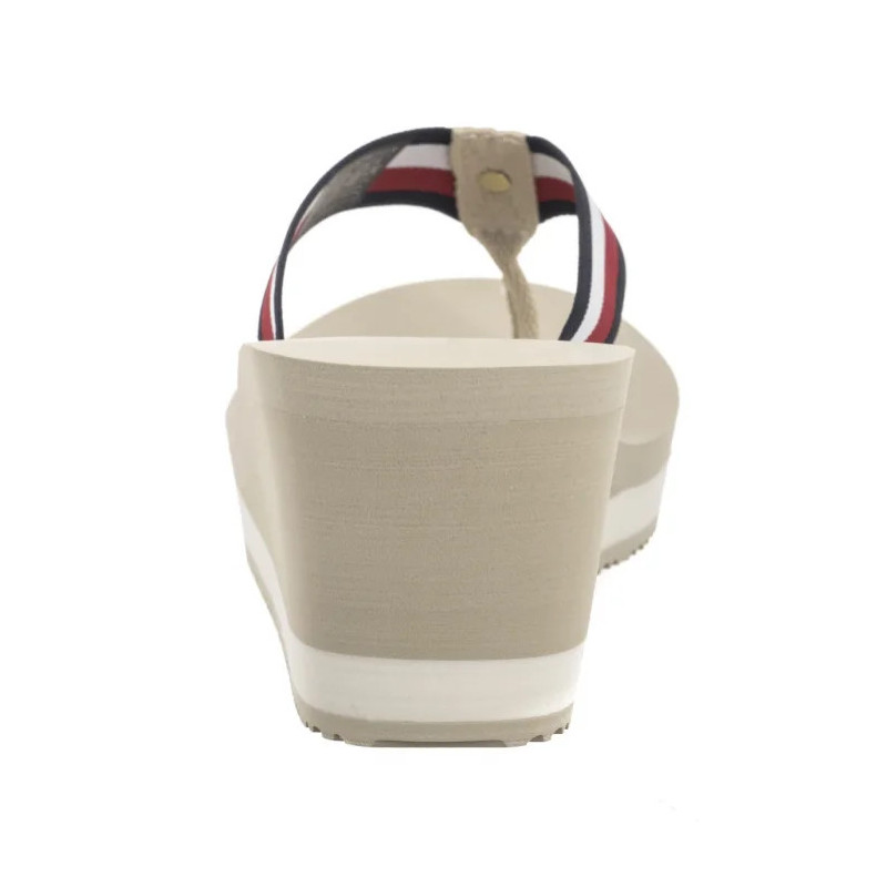 Tommy Hilfiger TH Corporate Wedge Beach Sandal Muslin FW0FW08520 ACJ (TH1314-a) kurpes