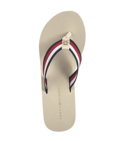 Tommy Hilfiger TH Corporate Wedge Beach Sandal Muslin FW0FW08520 ACJ (TH1314-a) kurpes