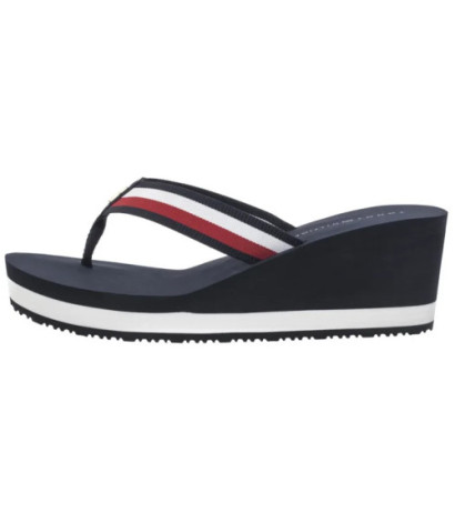 Tommy Hilfiger TH Corporate Wedge Beach Sandal Space Blue FW0FW08520 DW6 (TH1314-b) batai