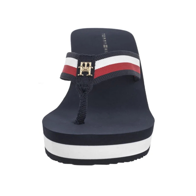 Tommy Hilfiger TH Corporate Wedge Beach Sandal Space Blue FW0FW08520 DW6 (TH1314-b) kingad