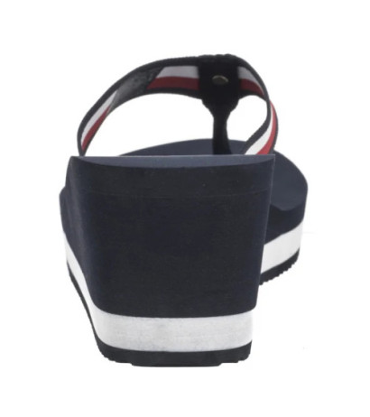 Tommy Hilfiger TH Corporate Wedge Beach Sandal Space Blue FW0FW08520 DW6 (TH1314-b) shoes