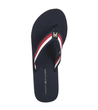 Tommy Hilfiger TH Corporate Wedge Beach Sandal Space Blue FW0FW08520 DW6 (TH1314-b) kingad