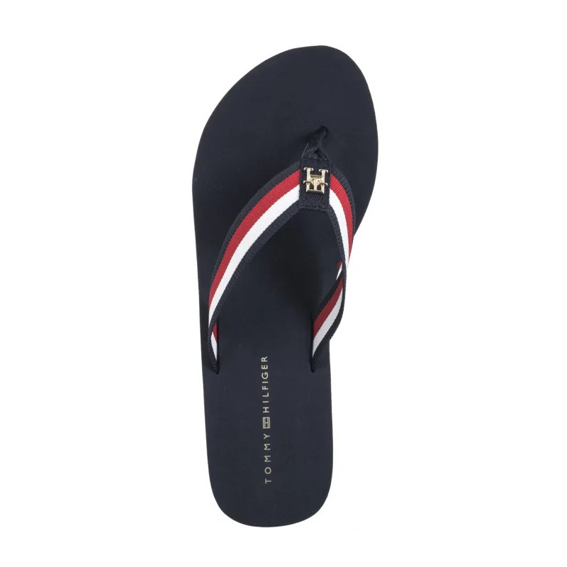 Tommy Hilfiger TH Corporate Wedge Beach Sandal Space Blue FW0FW08520 DW6 (TH1314-b) kingad
