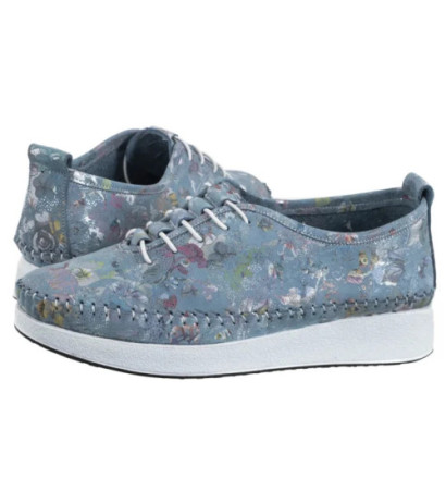 Venezia Niebieskie w Kwiaty E149NUBUOSP029 (VE834-a) shoes