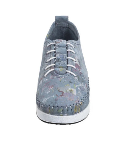 Venezia Niebieskie w Kwiaty E149NUBUOSP029 (VE834-a) kurpes