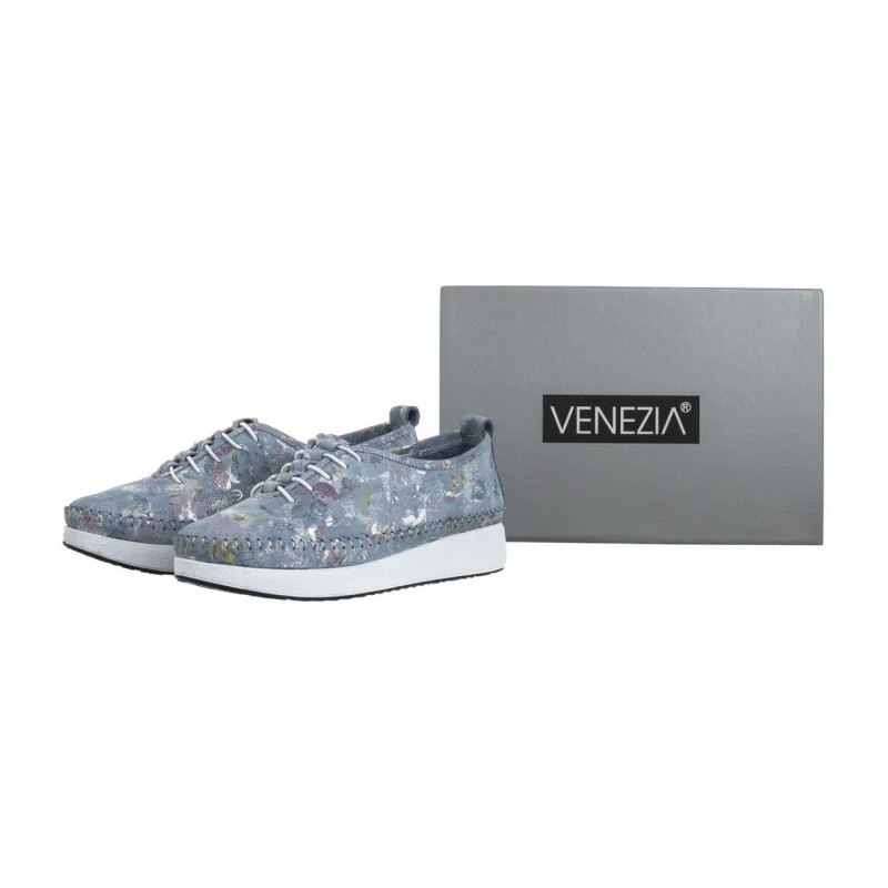 Venezia Niebieskie w Kwiaty E149NUBUOSP029 (VE834-a) batai