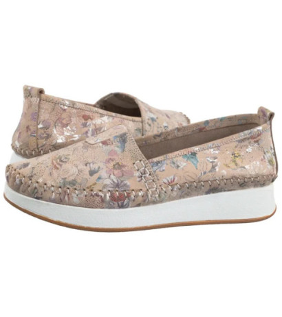 Venezia Beżowe w Kwiaty E124NUBEOBM029 (VE835-a) batai