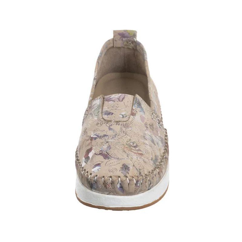 Venezia Beżowe w Kwiaty E124NUBEOBM029 (VE835-a) batai