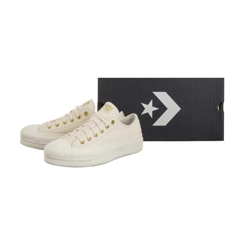 Converse CTAS Lift Ox Egret/Egret/Gold A12765C (CO766-a) bateliai