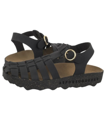 Asportuguesas Calix L Eco Nubu Black P018277000 (AP19-a) sandales