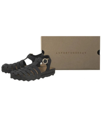 Asportuguesas Calix L Eco Nubu Black P018277000 (AP19-a) sandalai