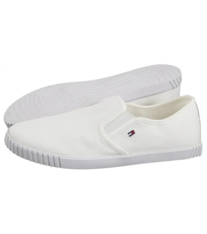 Tommy Hilfiger Canvas Slip-On Sneaker White FW0FW08640 YBS (TH1315-a) kurpes