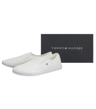 Tommy Hilfiger Canvas Slip-On Sneaker White FW0FW08640 YBS (TH1315-a) kurpes