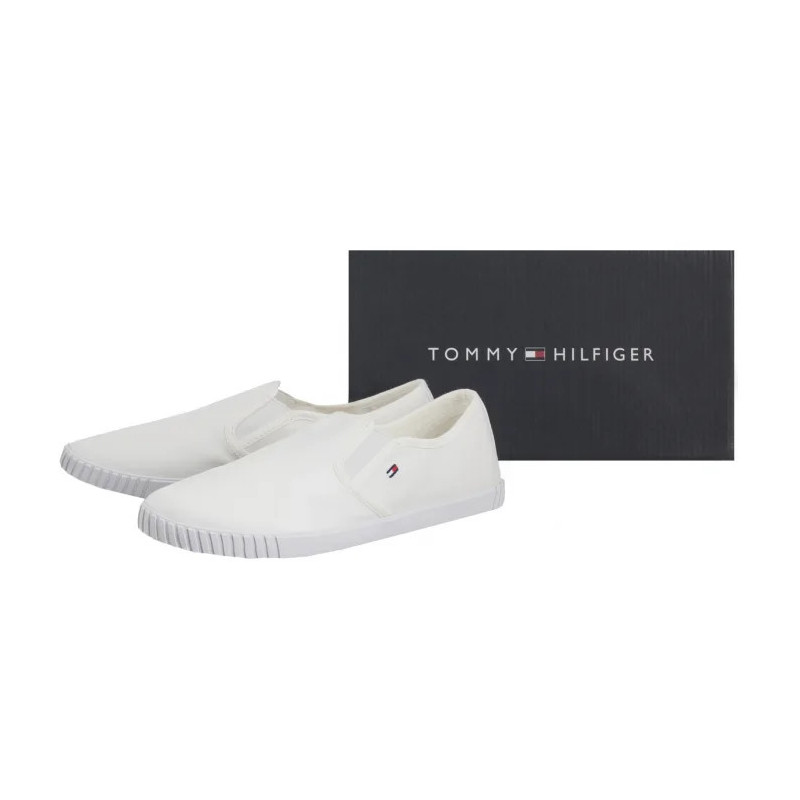 Tommy Hilfiger Canvas Slip-On Sneaker White FW0FW08640 YBS (TH1315-a) sportiniai bateliai