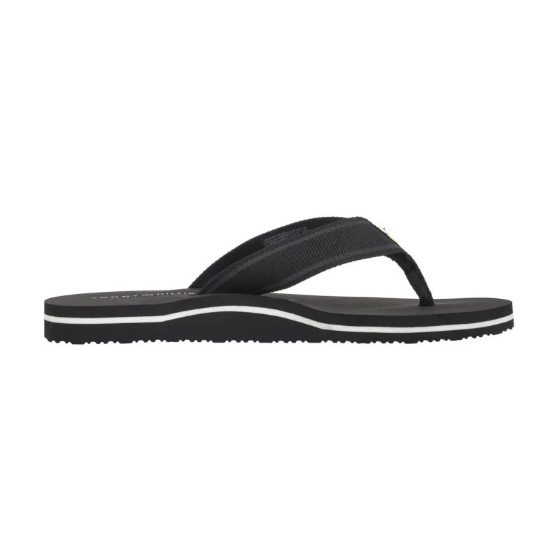 Tommy Hilfiger Hilfiger Webbing Beach Sandal Black FW0FW08515 BDS (TH1317-a) flip flops
