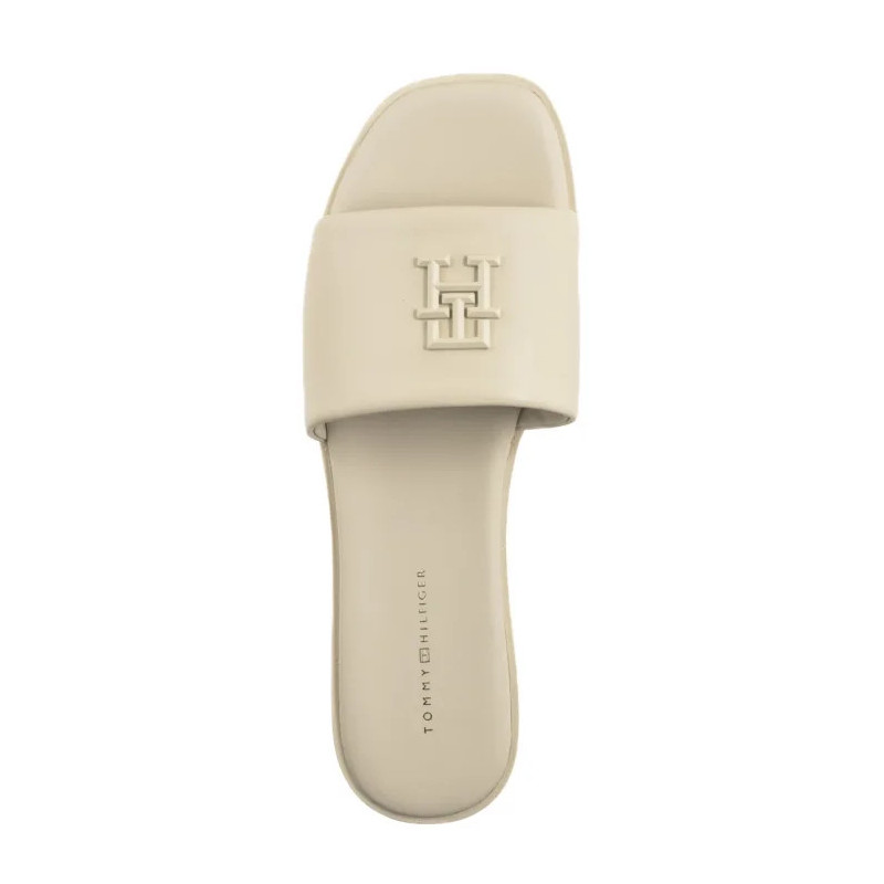 Tommy Hilfiger TH Logo Hardware Leather Mule Muslin FW0FW08806 ACJ (TH1320-a) Moteriški batai/šlepetės